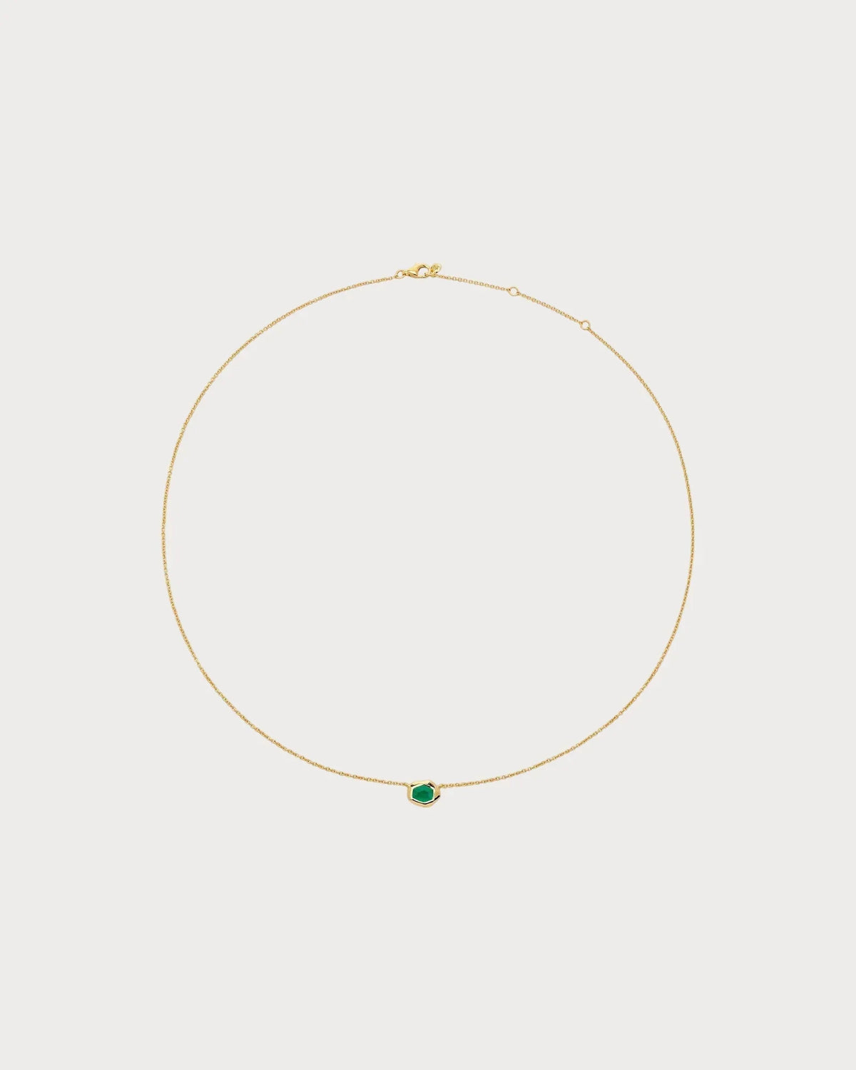 MONICA VINADER Odyssey 18ct Yellow-Gold Vermeil and Onyx Chain Necklace(Small/Green)
